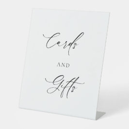 Señales de pedestal para tarjetas y regalos