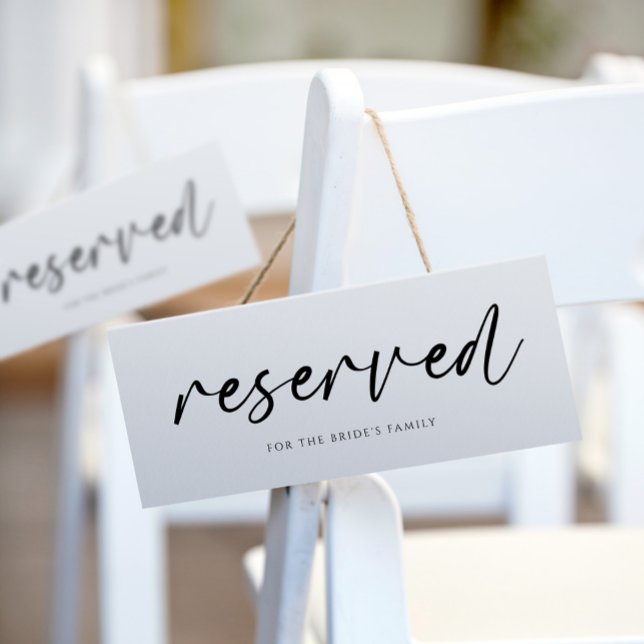 Señales Reservadas de Boda Modernas con Letra a Ma (Subido por el creador)