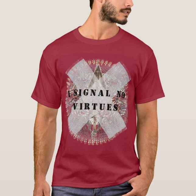 Señalo No virtudes camiseta (Anverso)