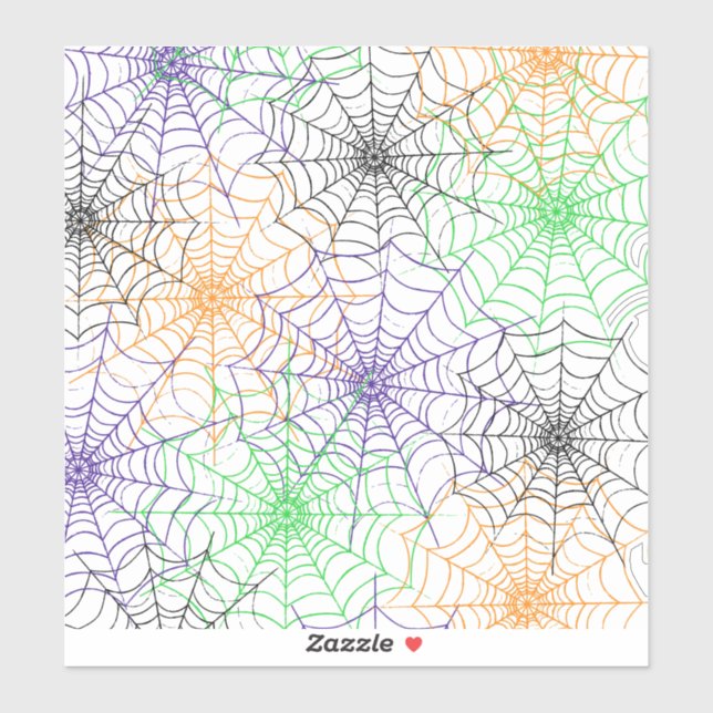 Sencilla araña de Halloween: Pegatinas de vinílico (Hoja)