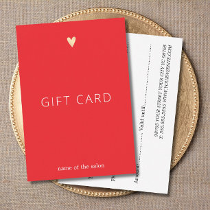 Sencilla Belleza del Corazón del Oro Blanco Rojo