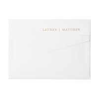 Sencilla dirección de retorno de boda elegante de 