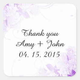 Sencilla elegancia rosa etiquetas pegatina boda vr