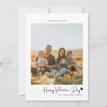 Sencilla escritura de foto de tarjeta de San Valen