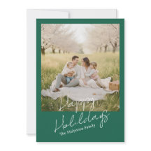 Sencilla foto de familia moderna Navidad y año nue