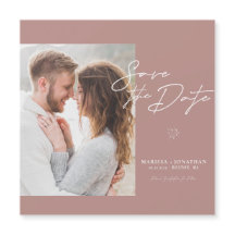 Sencilla Foto De Guión Moderno Guardar La Fecha