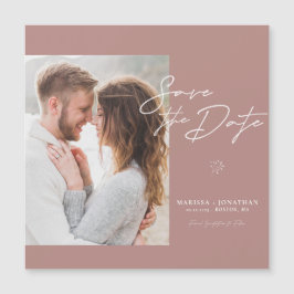 Sencilla Foto De Guión Moderno Guardar La Fecha