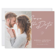 Sencilla Foto De Guión Moderno Guardar La Fecha