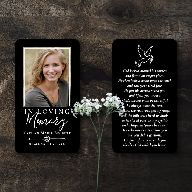 Sencilla foto Personalizado tarjetas conmemorativa (Subido por el creador)