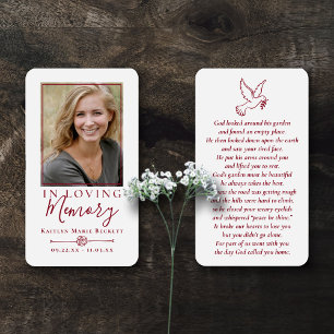 Sencilla foto Personalizado tarjetas conmemorativa