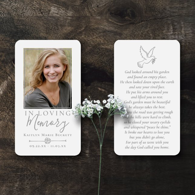 Sencilla foto Personalizado tarjetas conmemorativa (Subido por el creador)
