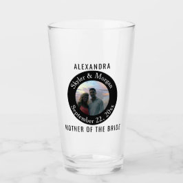 Sencilla fotografía redonda en blanco y negro Boda