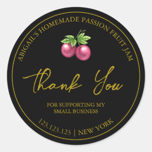 Sencilla fruta de la pasión casera etiqueta de agr