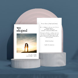 Sencilla, hemos elegido la Invitación de Boda foto