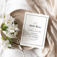Sencilla invitación a ducha de novia por marco Min