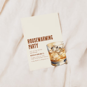 Sencilla invitación a una fiesta de inauguración d