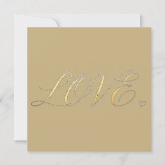 Sencilla invitación de amor minimalista moderna