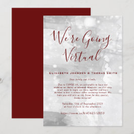 Sencilla invitación de boda virtual