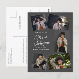 Sencilla Invitación fotográfica Mínima Graduada Gr
