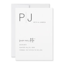 Sencilla invitación minimalista para guardar la fe