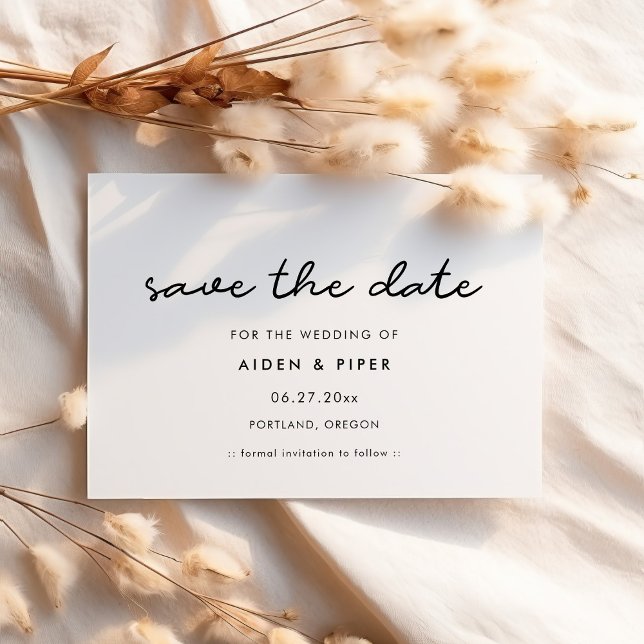 Sencilla invitación para guardar la fecha (Subido por el creador)
