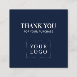 Sencilla Marina Azul Moderno Gracias Tarjetas de v