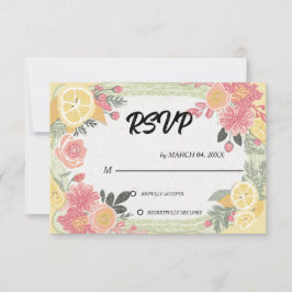 Sencilla Moderna Elegante Clásica RSVP de Boda