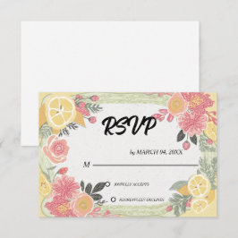 Sencilla Moderna Elegante Clásica RSVP de Boda