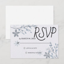 Sencilla Moderna Elegante Clásica RSVP de Boda