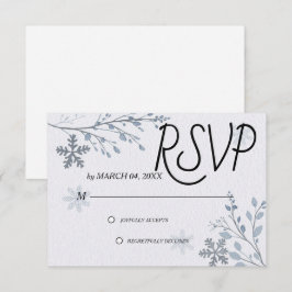 Sencilla Moderna Elegante Clásica RSVP de Boda