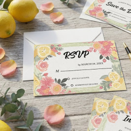 Sencilla Moderna Elegante Clásica RSVP de Boda