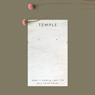 Sencilla pantalla de collar de madera blanca