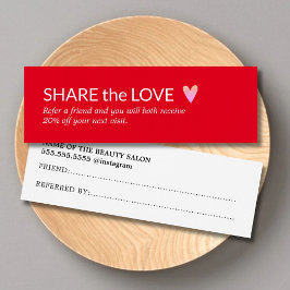 Sencilla Remisión Elegante del Corazón Rosa Blanco