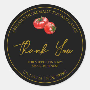 Sencilla Salsa de Tomate Casera Gracias Etiqueta