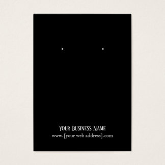 Sencilla tarjeta de visita de Personalizado negro 