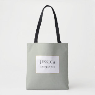 Sencilla y elegante bolsa de ropa de cama verde do