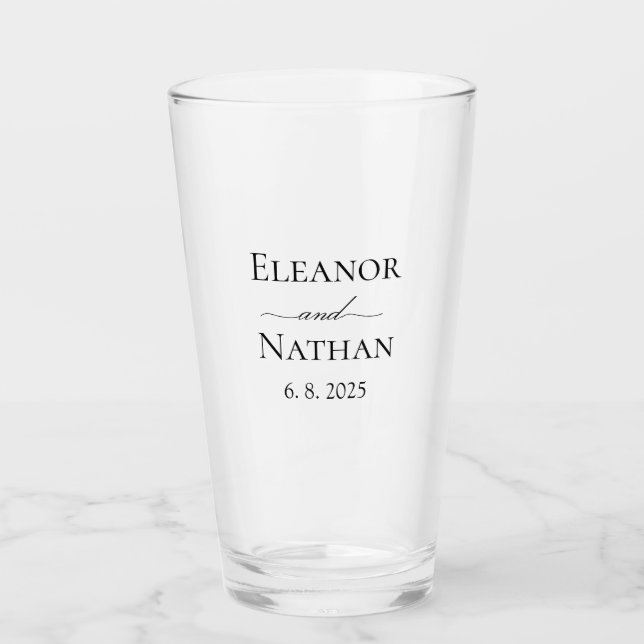 Sencilla y elegante copa de Boda de primavera (Anverso)