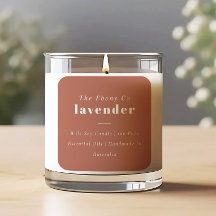 Sencilla y elegante etiqueta de la vara de óxido r