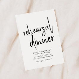 Sencilla y elegante invitación a cenar