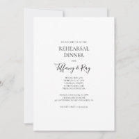 Sencilla y elegante invitación a cenar