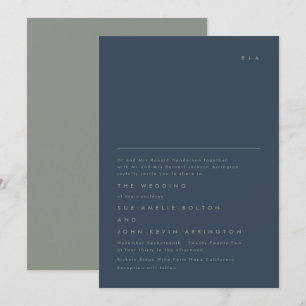 Sencilla y elegante invitación a la Marina Monográ