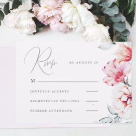 Sencilla y elegante Lavanda Purple RSVP