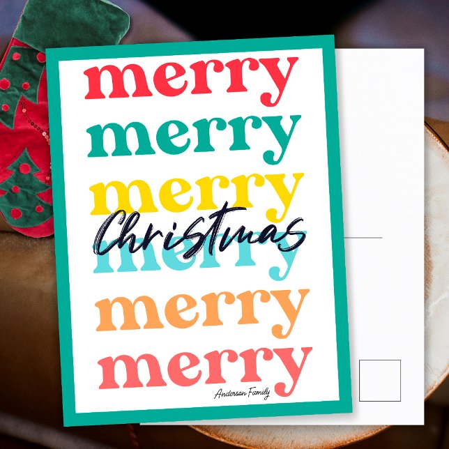 Sencilla y elegante Navidad verde (Front and Back)