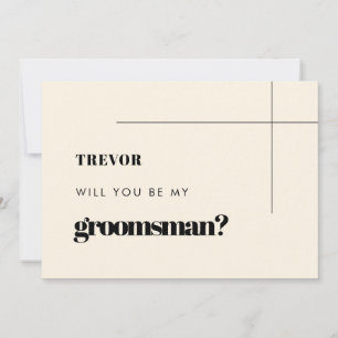 Sencilla y elegante tarjeta de presentación Grooms