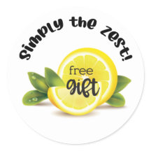 Sencillamente el pegatina de regalo sin limón