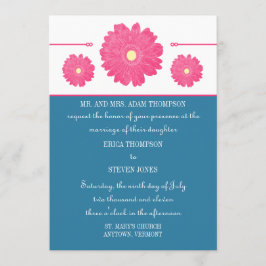 Sencillamente Elegante Gerbera Daisies Invitación 