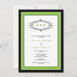 Sencillamente elegante invitación a cenar (cal)