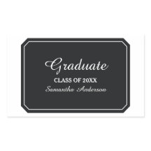 Sencillamente Elegantes Pegatinas de Graduación Ne