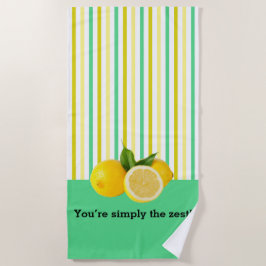 Sencillamente eres el Zest! Toalla de playa