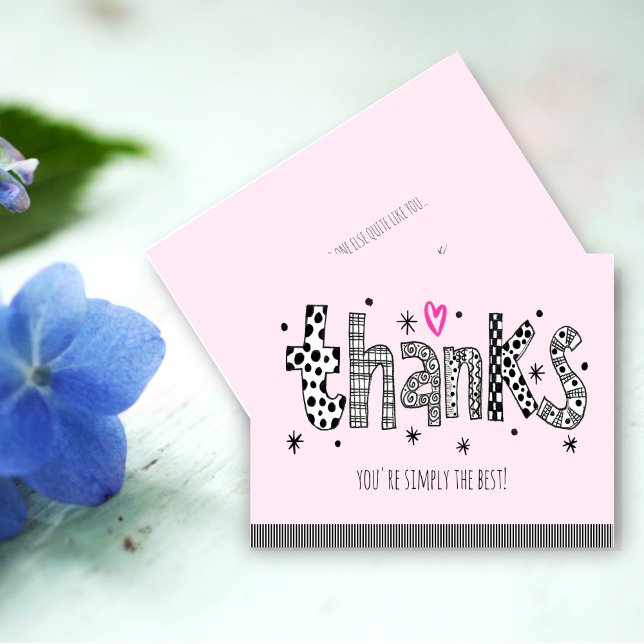 Sencillamente eres la mejor tarjeta de agradecimie (You're Simply the Best Thank you Card)